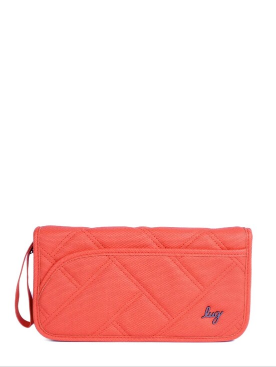 lug Handbags - NWT Lug Tango Matte Luxe Travel Wallet with Wristlet In Papaya